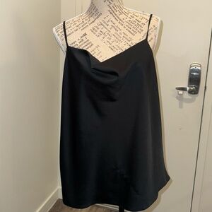 Black Satin Cowl Camisole | Women’s 12 | NWNT